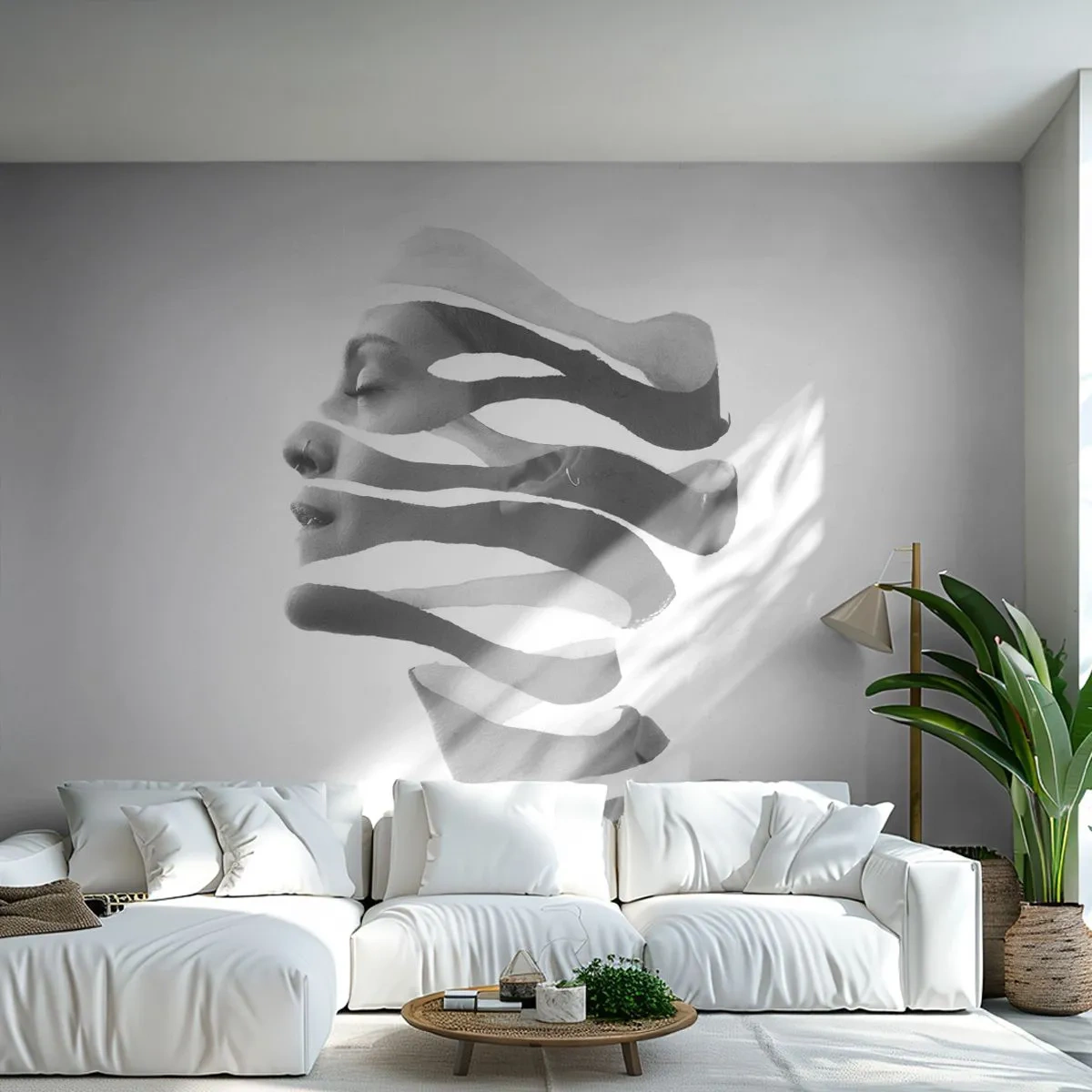 Fototapeta Premium Sand - Surrealistický portrét - Abstrakcia, Kus, Žena - 100x70 cm