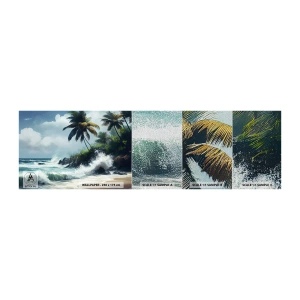 Vzorka fototapety Premium Sand - Na tropickom pobreží - Pláž, Tropické, Palm - 100x30 cm