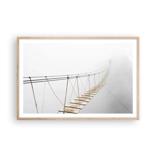 Plagát v ráme zo svetlého duba - Kam vás zavedie? - 91x61 cm