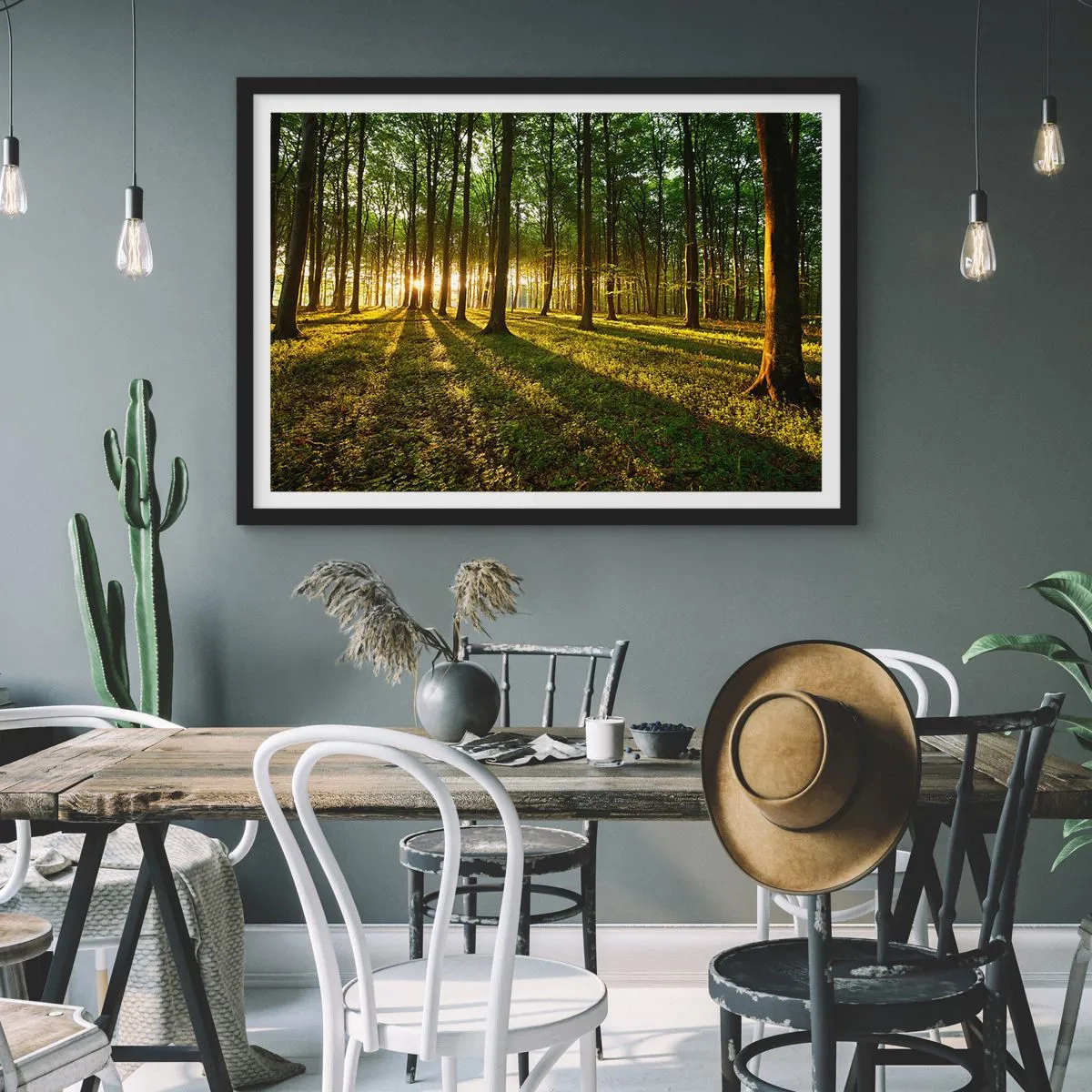 Plagát v čiernom ráme - Fotografie všetkých jarí - 40x30 cm