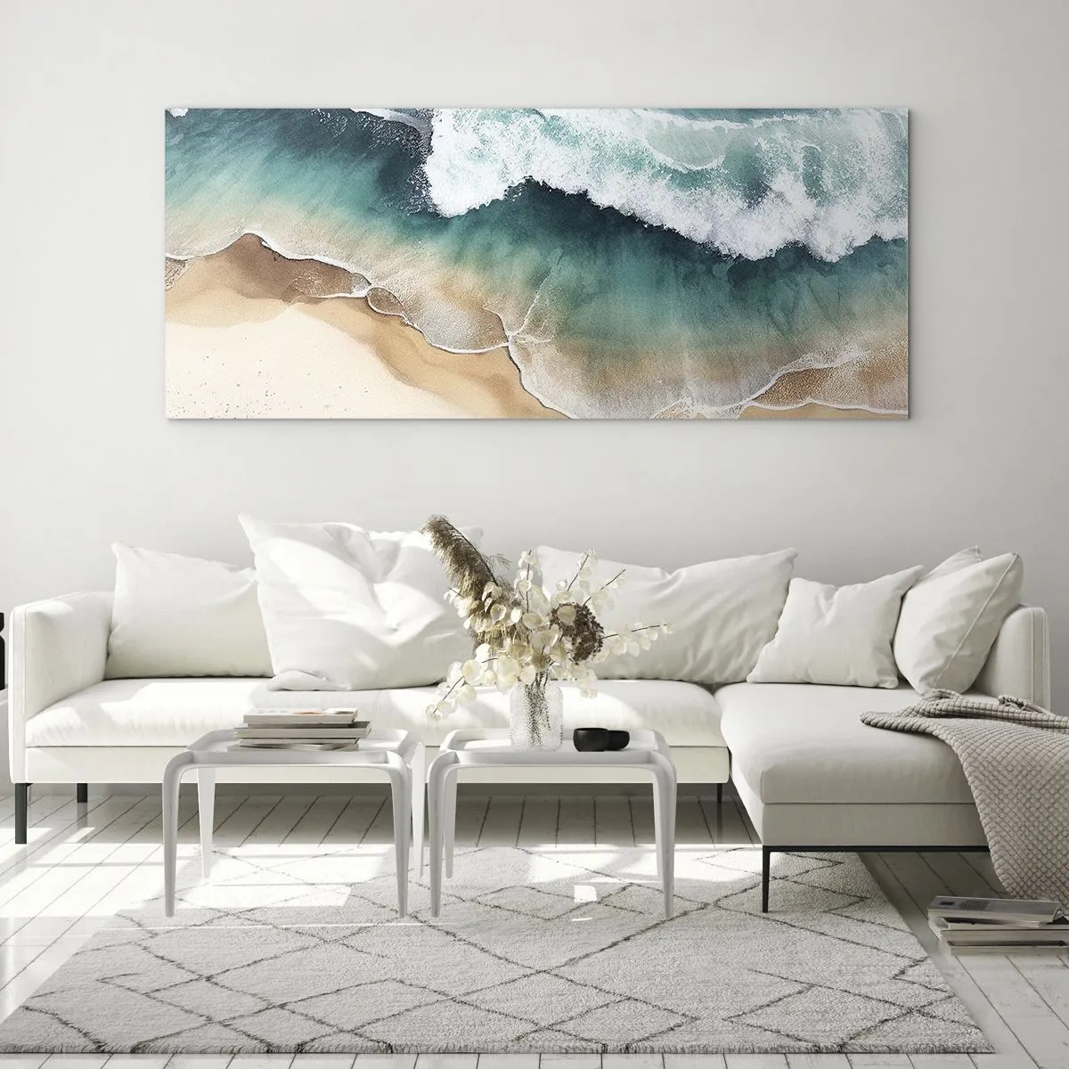 Obraz na skle - Odveké stretnutie - 100x40 cm