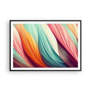 Plagát v čiernom ráme - Dúhový uzol - 100x70 cm