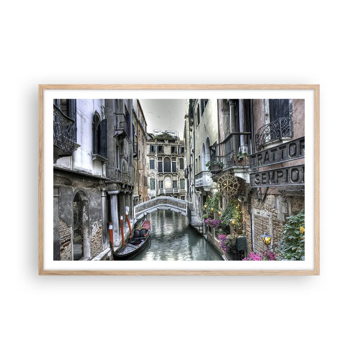 Plagát v ráme zo svetlého duba - Od storočí v tichom zamyslení - 91x61 cm