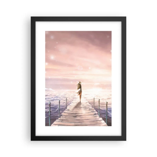 Plagát v čiernom ráme - Vo svetle sna - 30x40 cm
