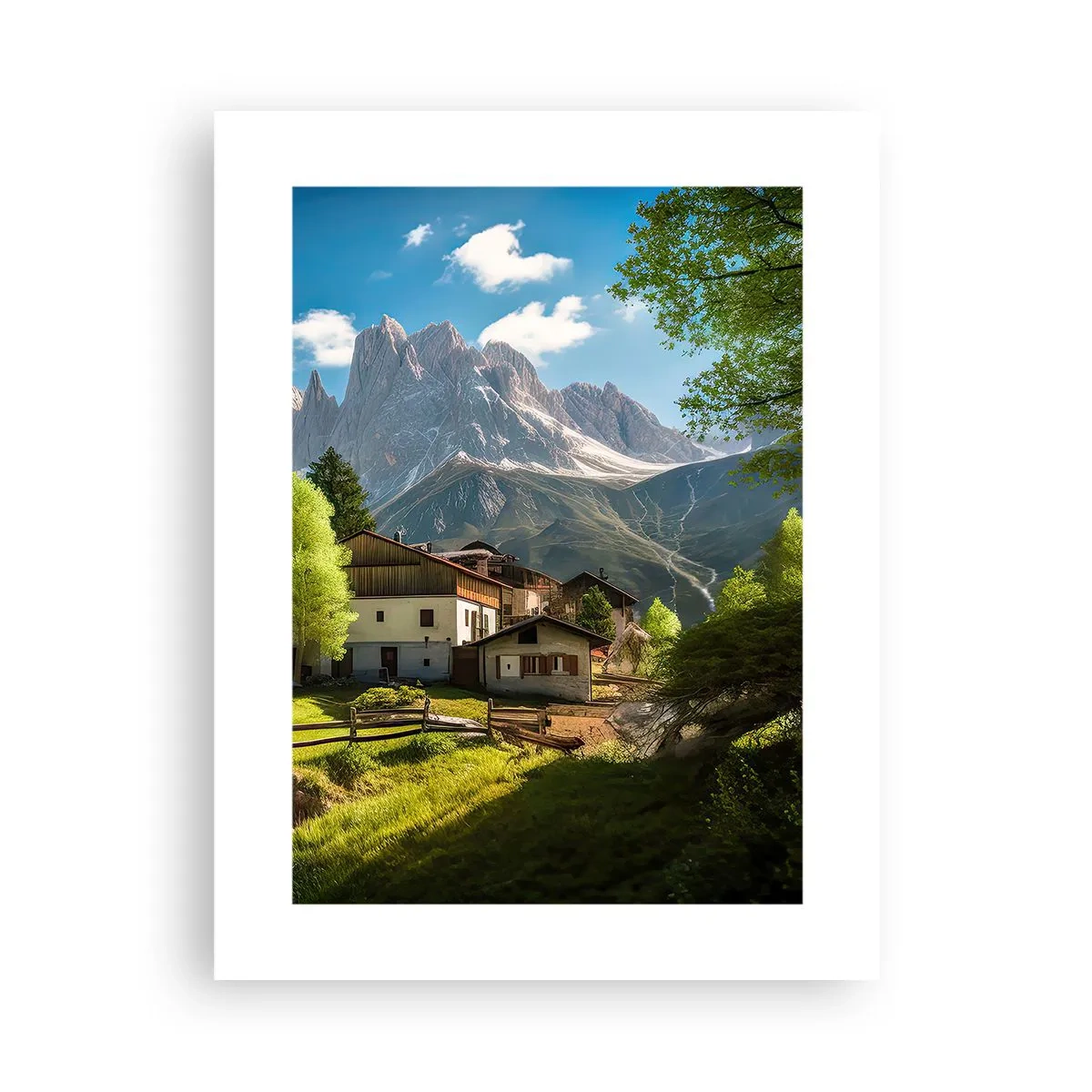 Plagát - Alpská idyla - 30x40 cm