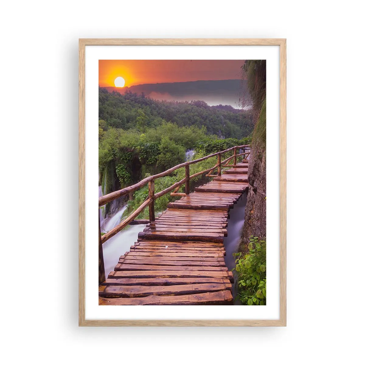 Plagát v ráme zo svetlého duba - Neuveriteľná krása - 50x70 cm