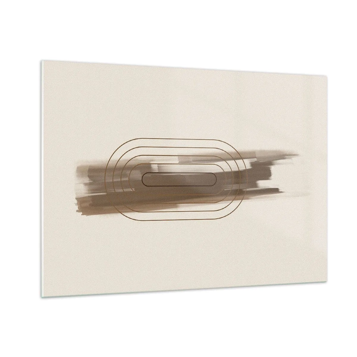 Obraz na skle - Závan šedej - 100x70 cm