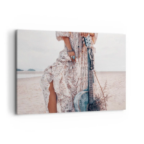 Obraz na plátne - Kvetinové deti na ceste - 120x80 cm