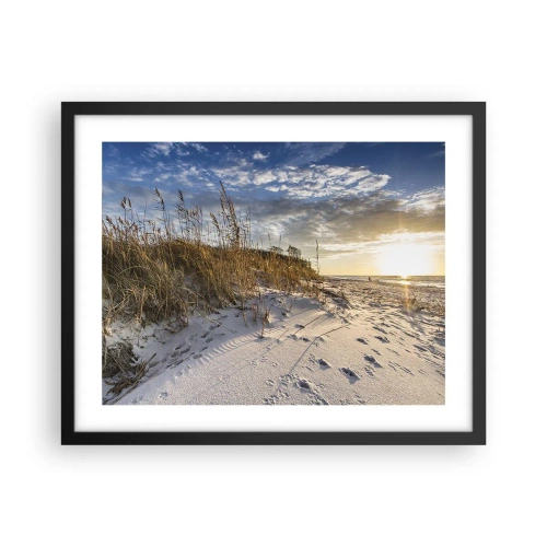 Plagát v čiernom ráme - Pozvánka na prechádzku - 50x40 cm