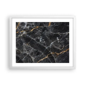 Plagát v bielom ráme - Vnútorný život kameňa - 50x40 cm