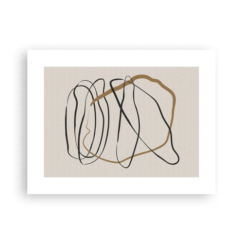 Plagát - Kompozícia – tanec v slučke - 40x30 cm