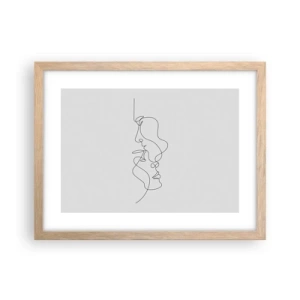 Plagát v ráme zo svetlého duba - Žiar vášnivých túžob - 40x30 cm