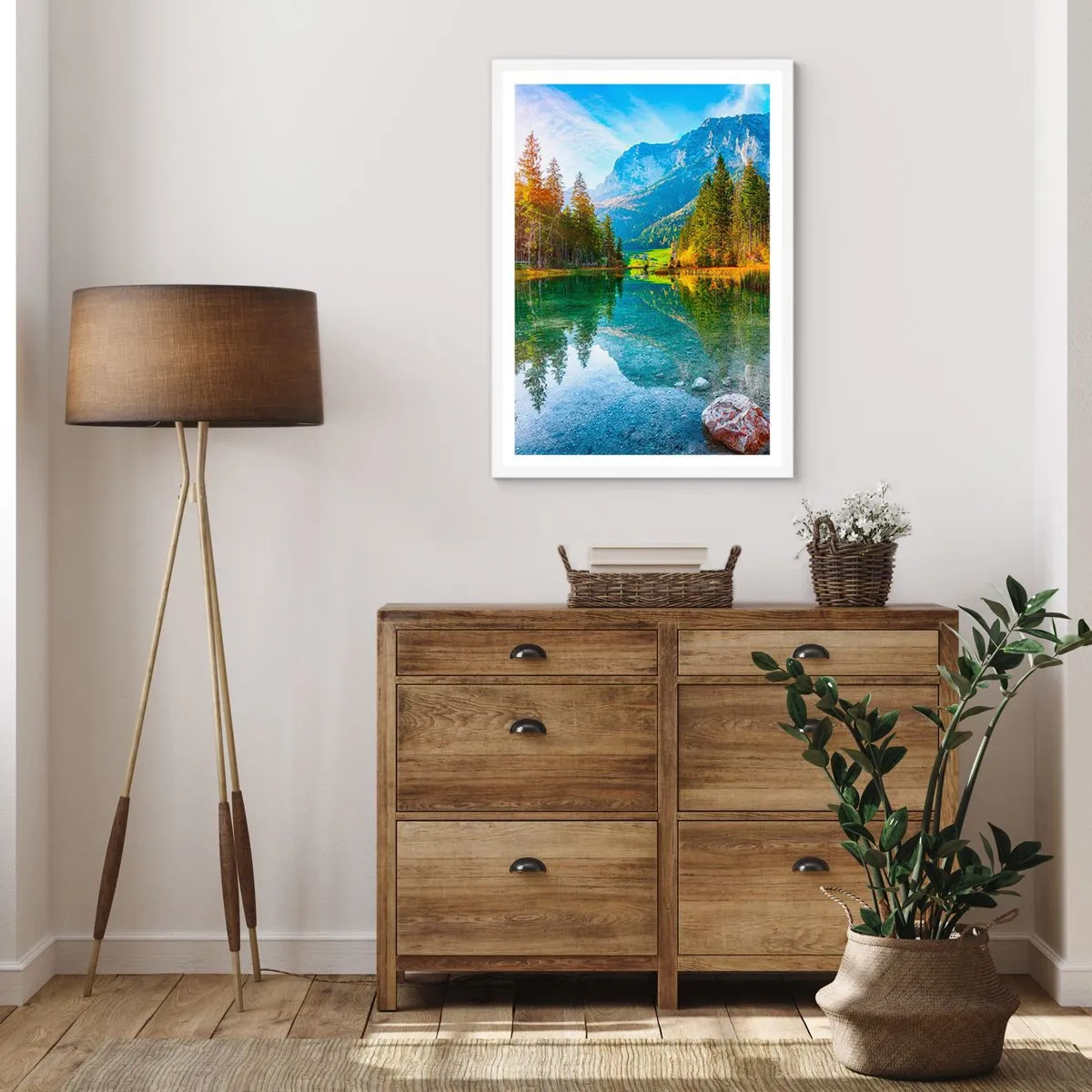 Plagát v bielom ráme - Nežnosť jesene - 70x100 cm