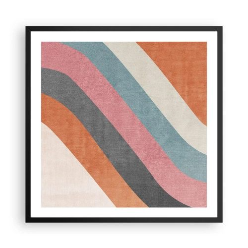 Plagát v čiernom ráme - Diagonálna kompozícia – pohyb - 60x60 cm
