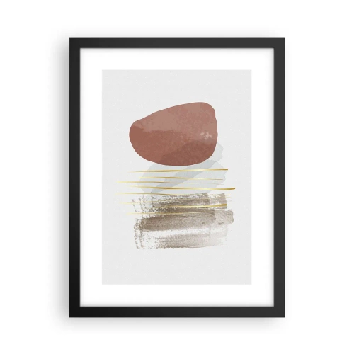 Plagát v čiernom ráme - Abstraktná kolonáda - 30x40 cm