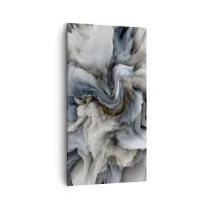 Obraz na plátne - Kameň a kvet - 55x100 cm