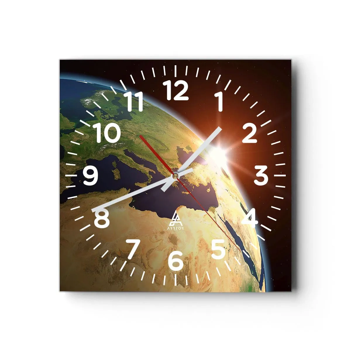 Nástenné hodiny - Východ slnka - 40x40 cm