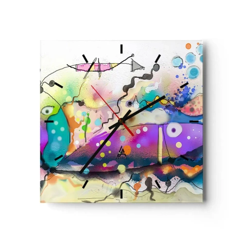 Nástenné hodiny - Niet slov! - 30x30 cm
