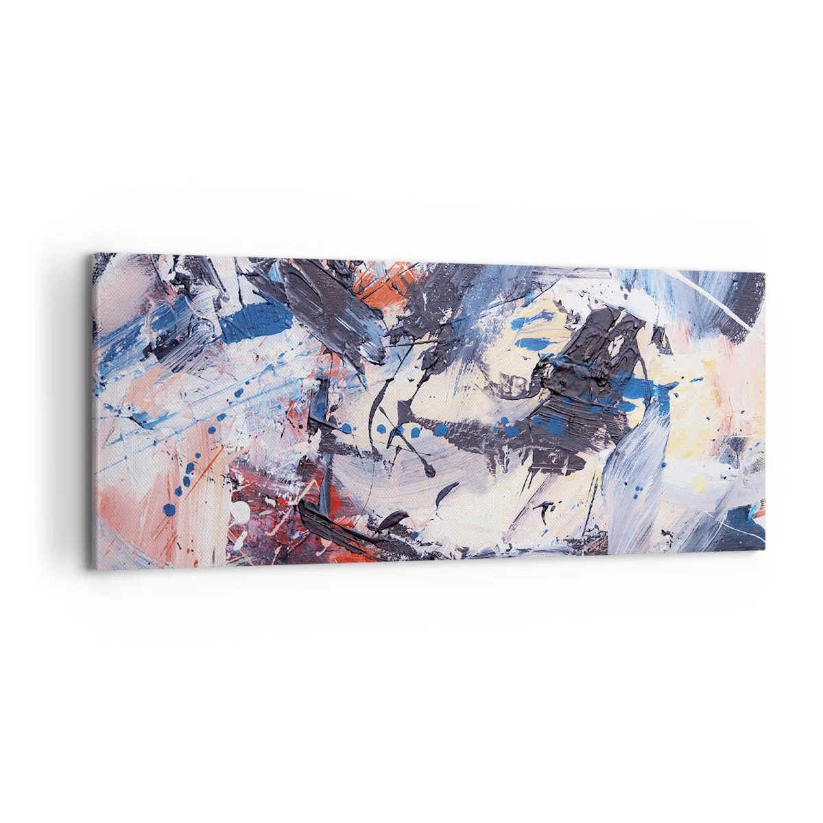 Obraz na plátne - Bláznivý tanec abstrakcie - 100x40 cm