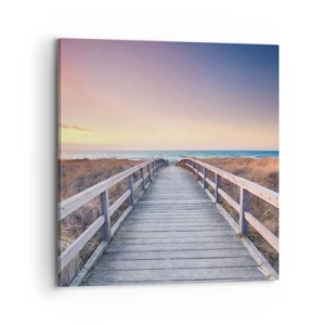 Obraz na plátne - Baltská večerná polárna žiara - 70x70 cm