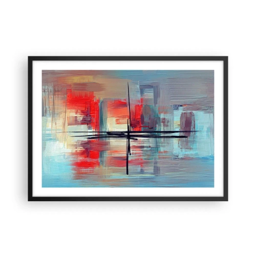 Plagát v čiernom ráme - Krajina v neznámej dimenzii - 70x50 cm