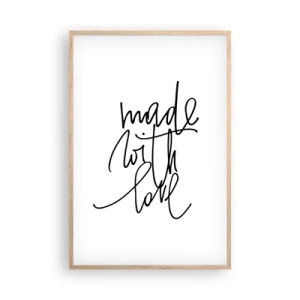 Plagát v ráme zo svetlého duba - Najlepšia značka - 61x91 cm