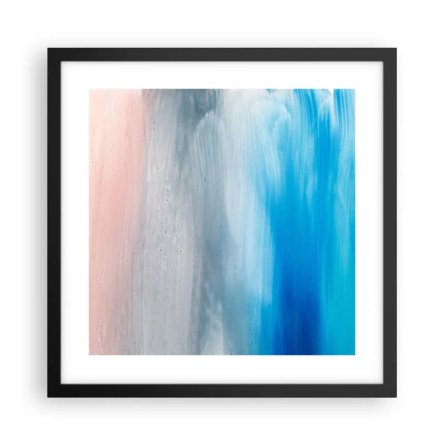 Plagát v čiernom ráme - Živly: vzduch - 40x40 cm