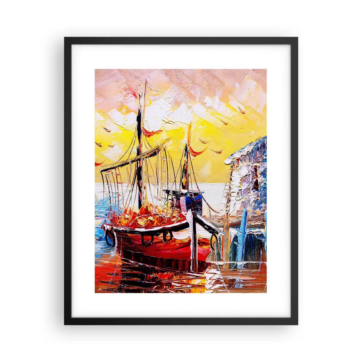 Plagát v čiernom ráme - Šťastný návrat - 40x50 cm