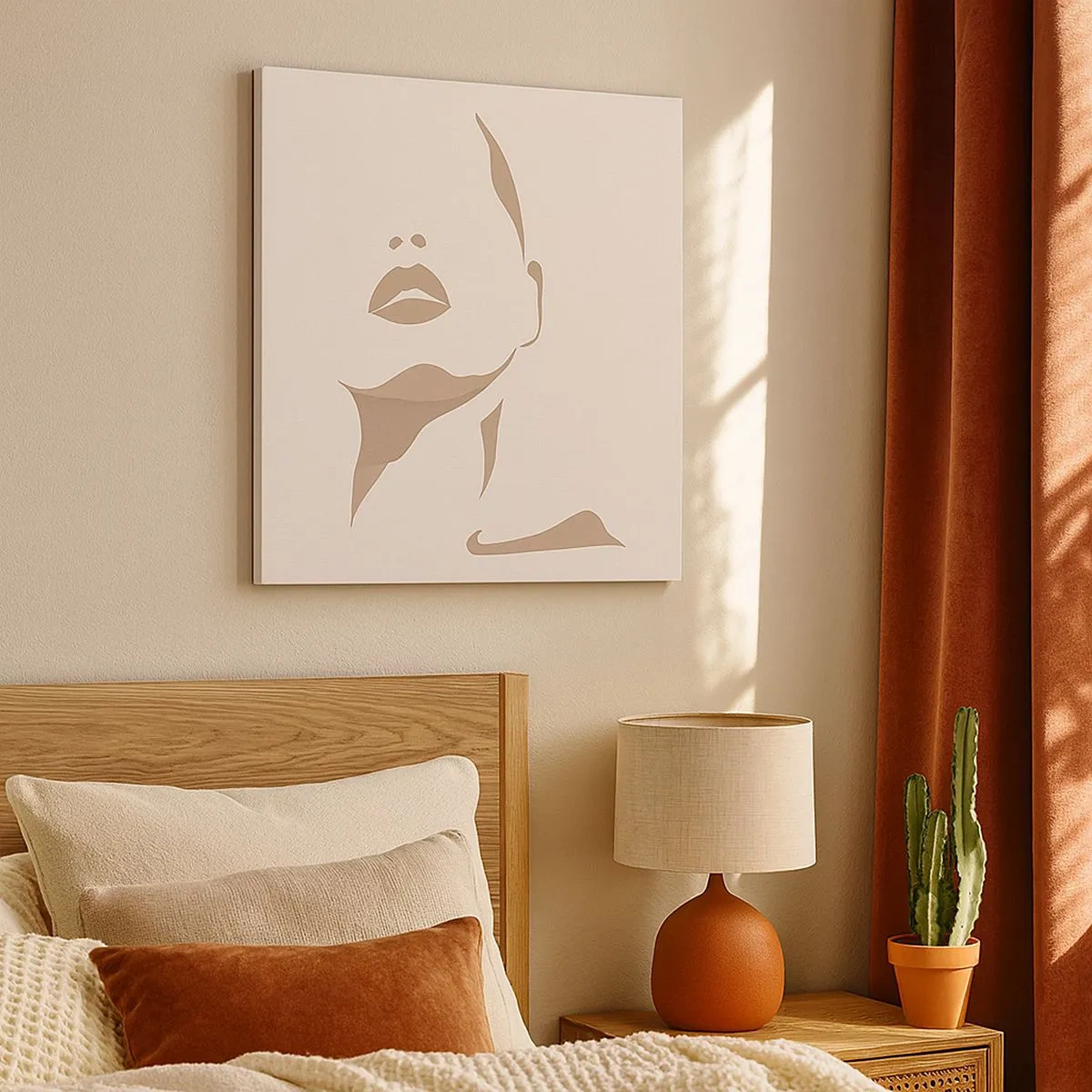 Obraz na plátne - Stvorená zo svetla a tieňa - 30x30 cm