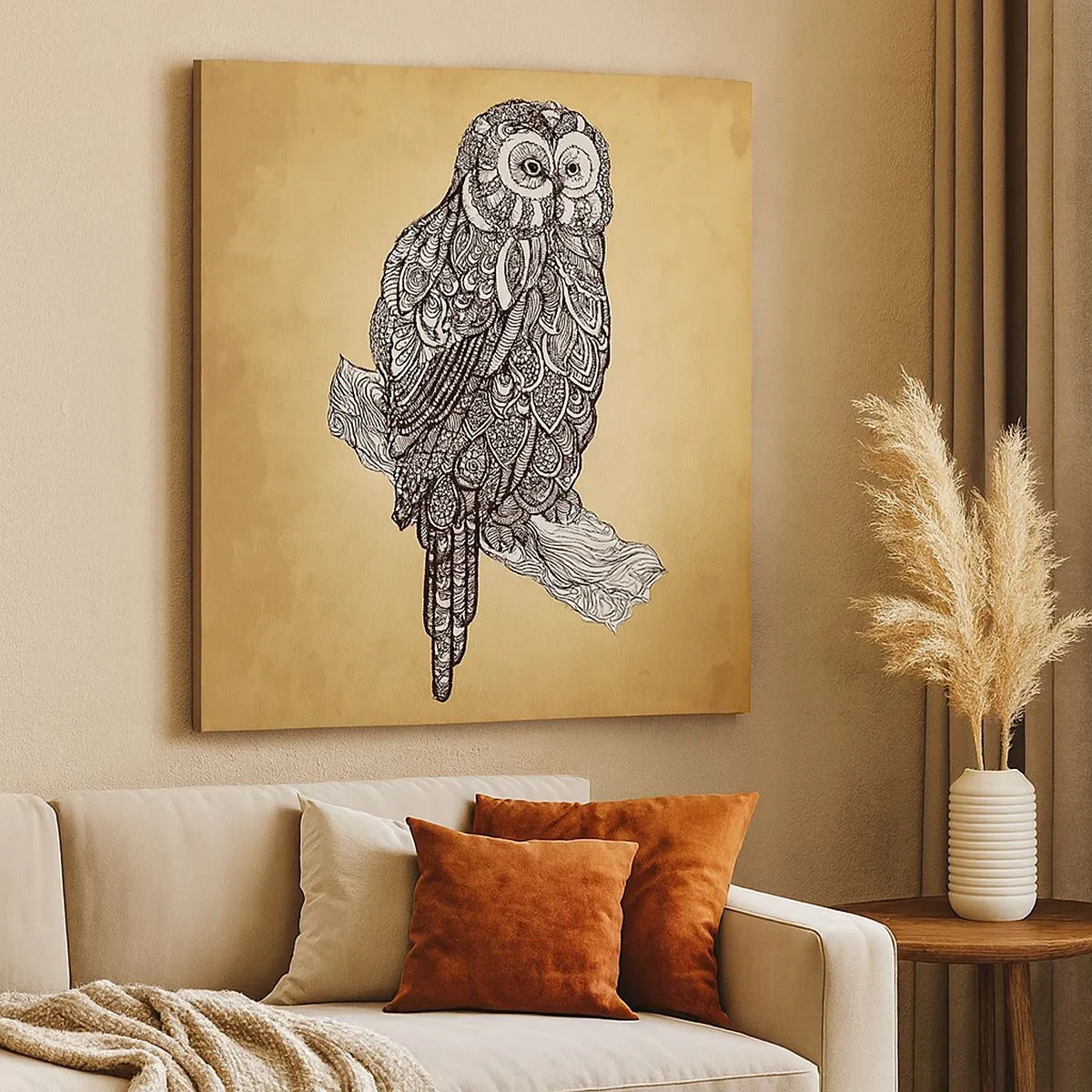 Obraz na plátne - Majstrovské ornamenty múdrosti - 30x30 cm