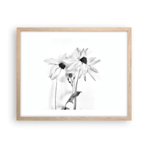 Plagát v ráme zo svetlého duba - Nikto nechce byť sám - 50x40 cm