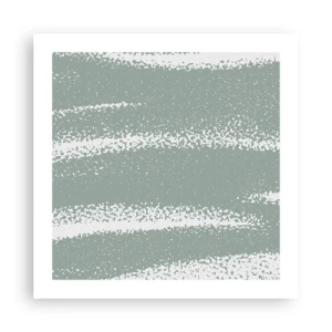Plagát - Abstrakcia v zimnom štýle - 50x50 cm