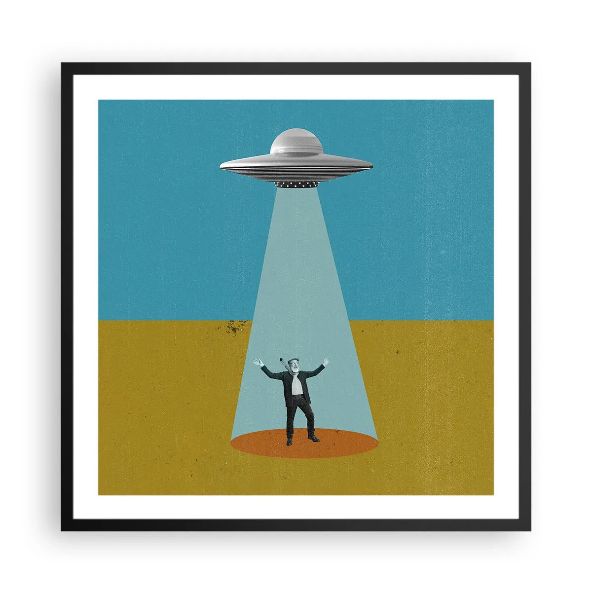 Plagát v čiernom ráme - Blízke stretnutie - 60x60 cm