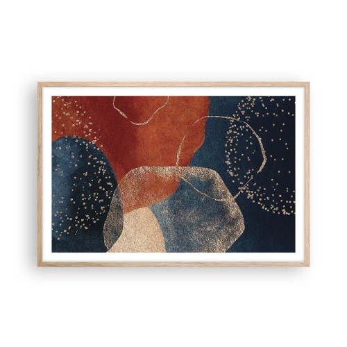 Plagát v ráme zo svetlého duba - Ľahkosť bytia - 91x61 cm