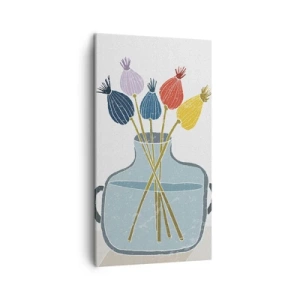 Obraz na plátne - Makové kvety - 45x80 cm