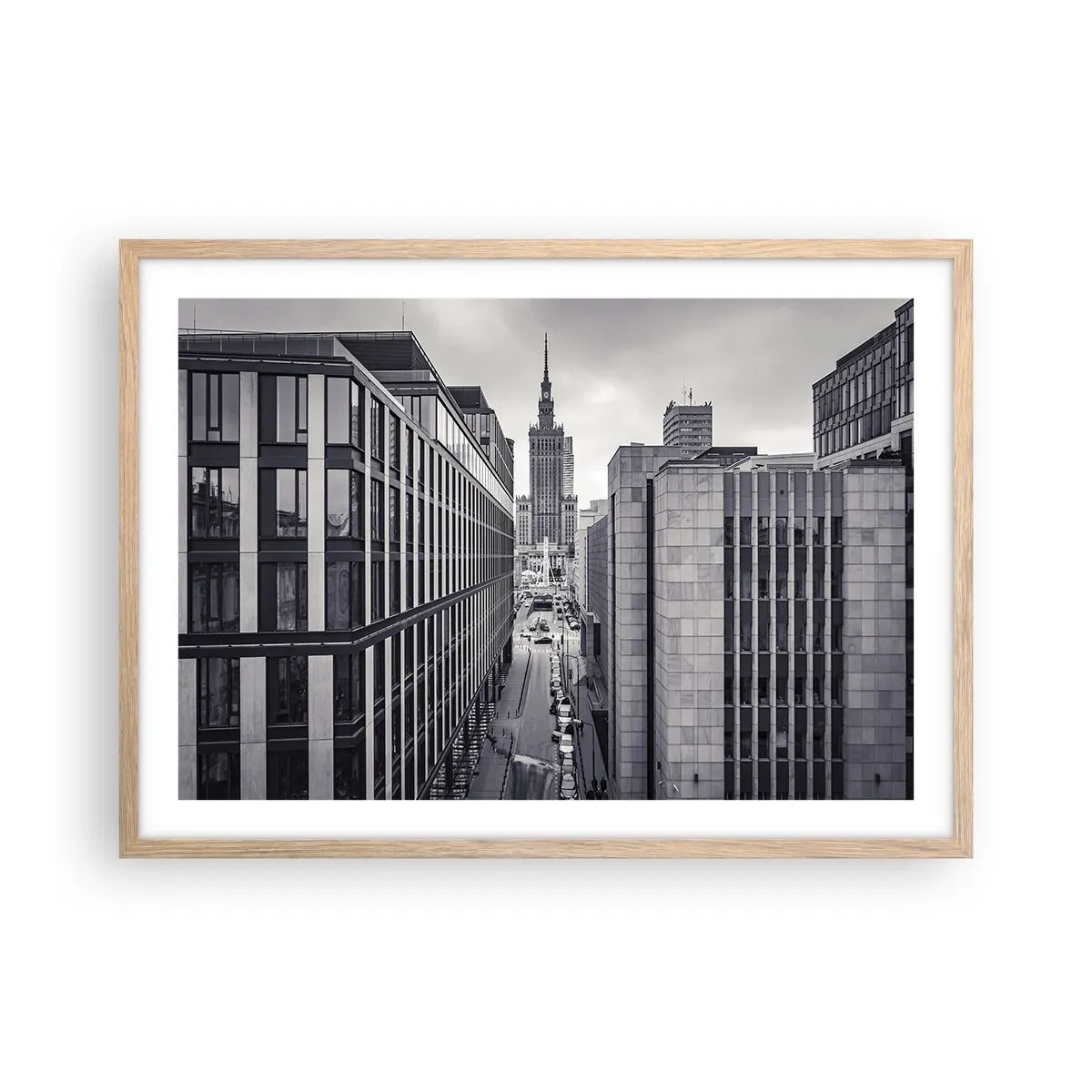 Plagát v ráme zo svetlého duba - Varšavské údolie - 70x50 cm