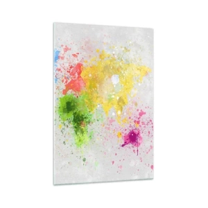 Obraz na skle - Všetky farby sveta - 70x100 cm
