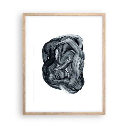 Plagát v ráme zo svetlého duba - Nie je to tak jednoduché - 40x50 cm