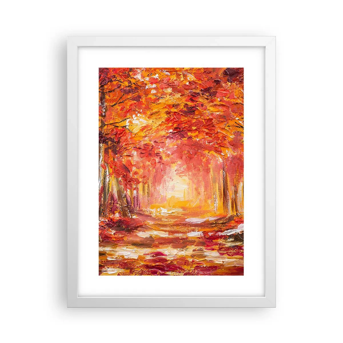 Plagát v bielom ráme - Medený les - 30x40 cm