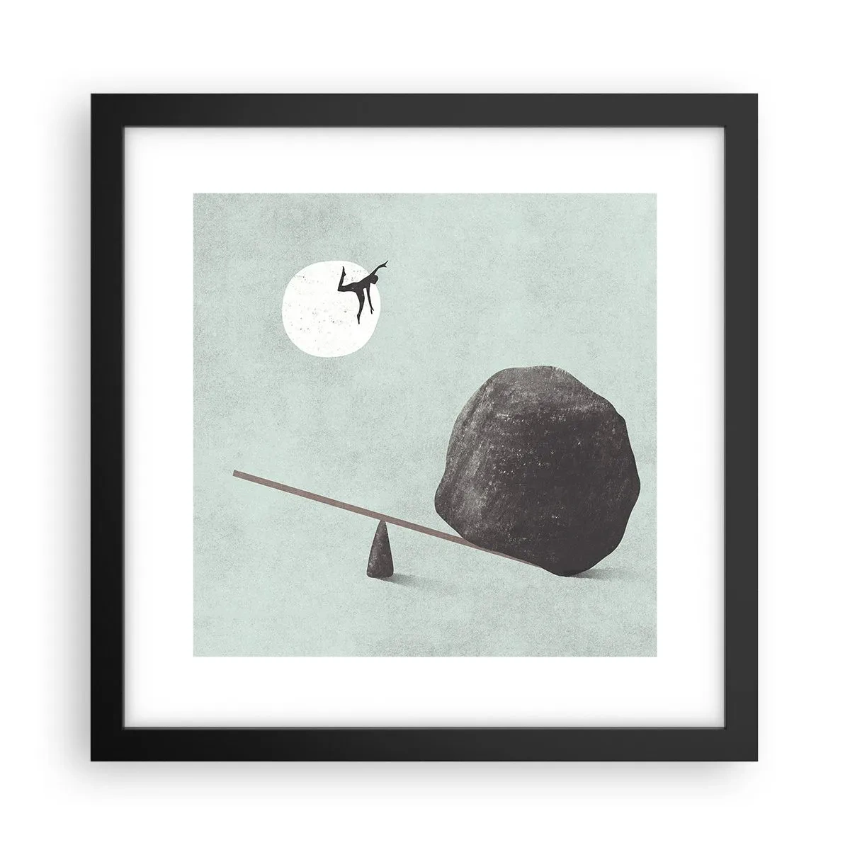 Plagát v čiernom ráme - Splnený sen - 30x30 cm