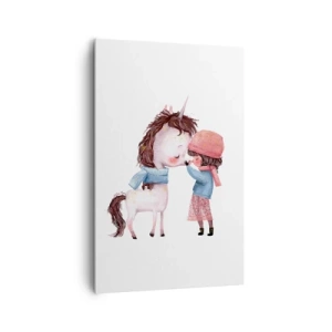 Obraz na plátne - Zimný príbeh - 80x120 cm