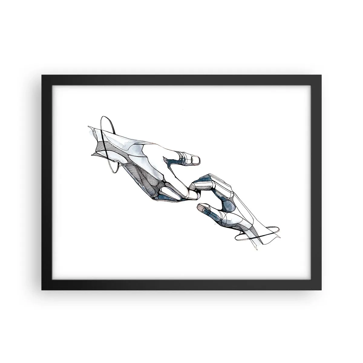 Plagát v čiernom ráme - Dobré gesto - 40x30 cm