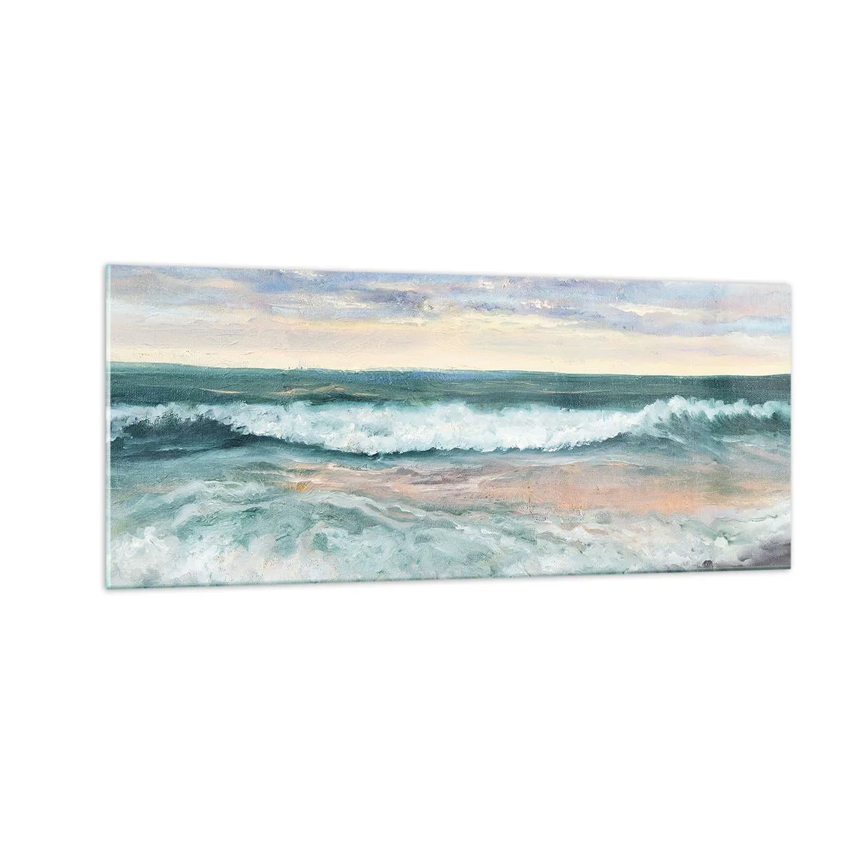 Obraz na skle - Tu uhladíš dušu - 100x40 cm