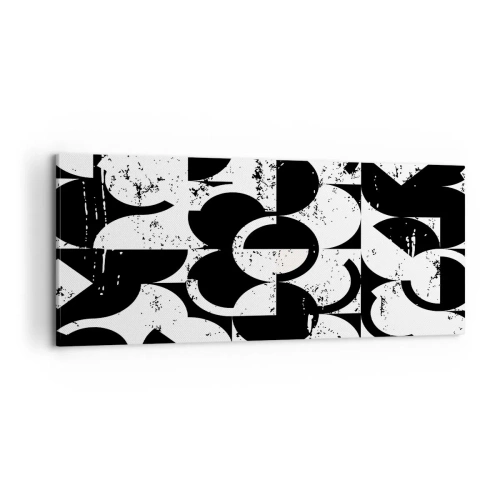 Obraz na plátne - Biele je biele a čierne čierne - 100x40 cm