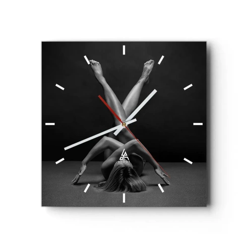 Nástenné hodiny - Geometria nahoty - 40x40 cm