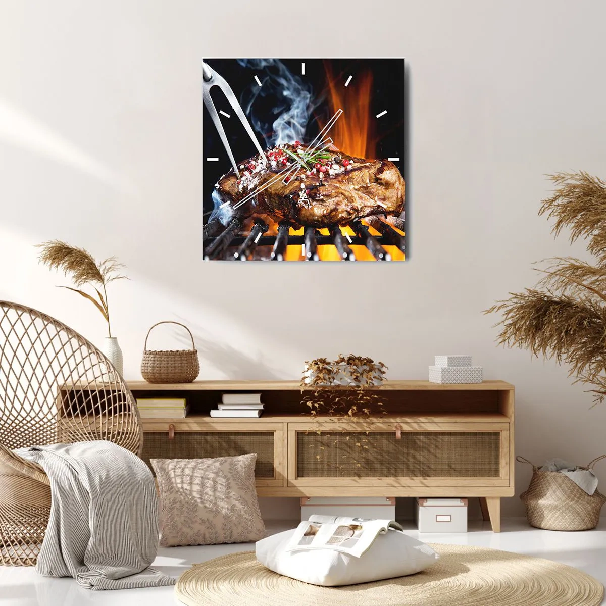 Nástenné hodiny - Šťavnaté a voňavé - 30x30 cm