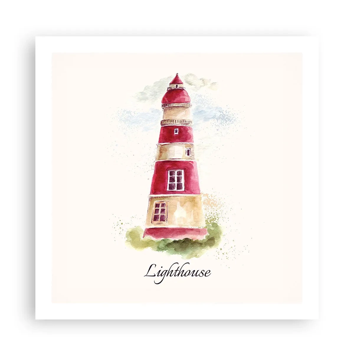 Plagát - Tu je vždy počasie - 60x60 cm