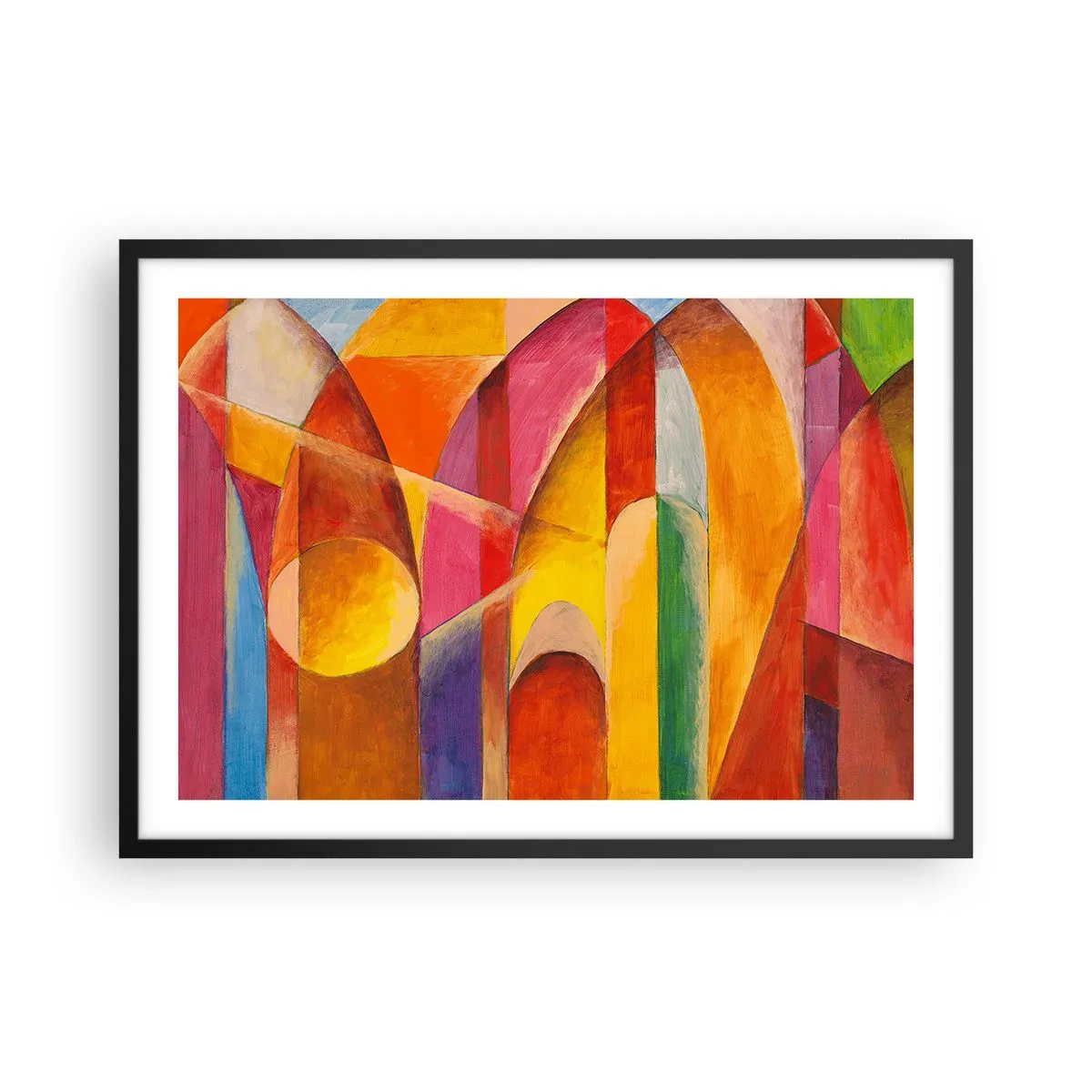 Plagát v čiernom ráme - Katedrála slnka - 70x50 cm