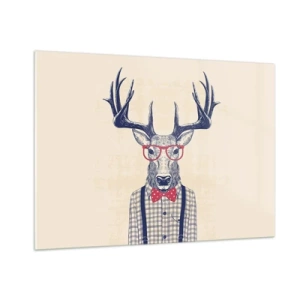 Obraz na skle - Zábavná extravagancia - 100x70 cm