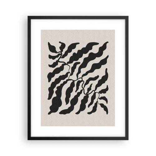 Plagát v čiernom ráme - Povaha štvorca - 40x50 cm